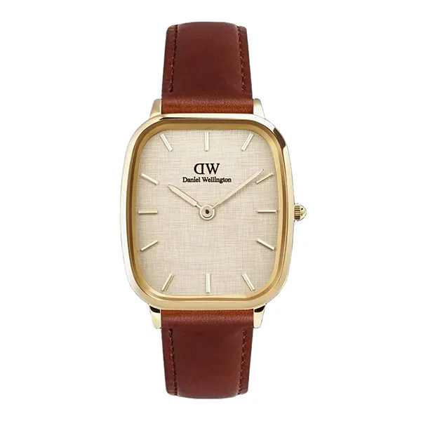 Đồng Hồ Unisex Daniel Wellington Marlon St Mawes Linen Màu Vàng Nâu