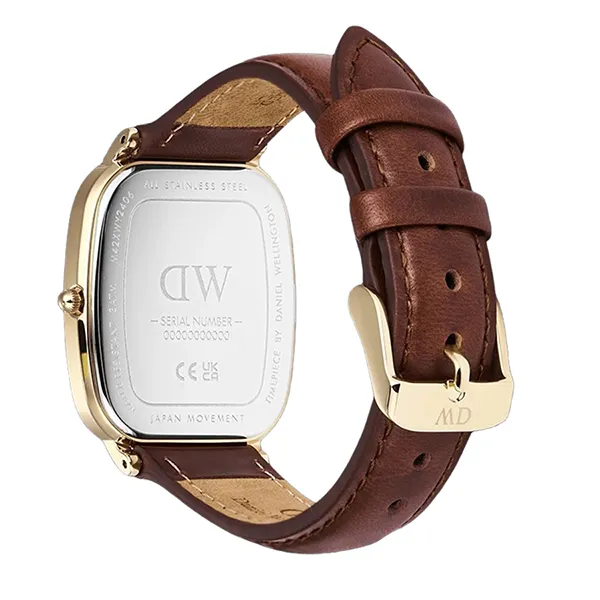 Đồng Hồ Unisex Daniel Wellington Marlon St Mawes Linen Màu Vàng Nâu