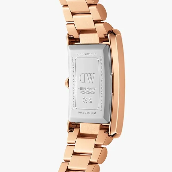 Đồng Hồ Unisex Daniel Wellington Petite Durham Rose Gold Bound 3-Link Màu Vàng Hồng