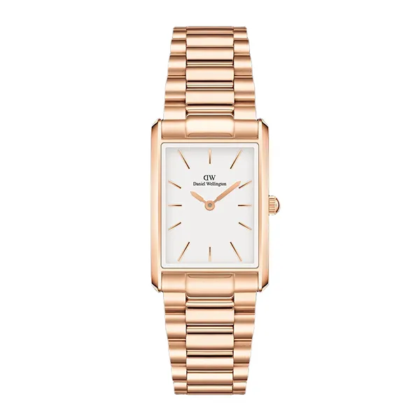 Đồng Hồ Unisex Daniel Wellington Petite Durham Rose Gold Bound 3-Link Màu Vàng Hồng