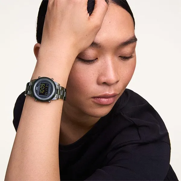 Đồng Hồ Unisex Daniel Wellington Retro Digital Dark Green Màu Xanh Rêu