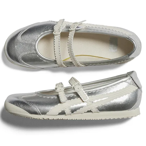 Giày Bệt Nữ Onitsuka Tiger The Mexico 66 TGRS 1182A660.020 Màu Bạc Size 35.5
