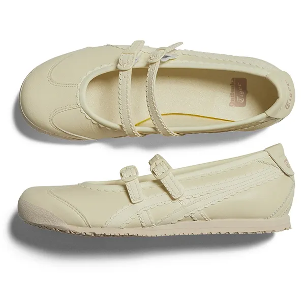 Giày Bệt Nữ Onitsuka Tiger The Mexico 66 TGRS 1182A660.752 Màu Trắng Kem Size 37