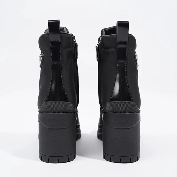 Giày Boot Nữ Prada Monolith Black Re Nylon EU Màu Đen Size 36.5