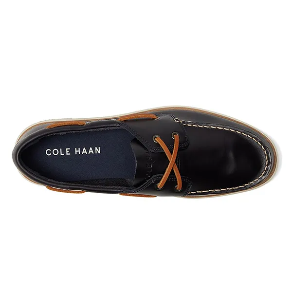 Giày Lười Nam Cole Haan GCC Boat Màu Xanh Navy Size 41.5