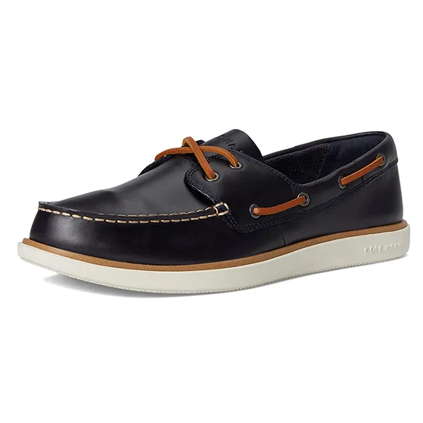 Giày Lười Nam Cole Haan GCC Boat Màu Xanh Navy Size 41.5