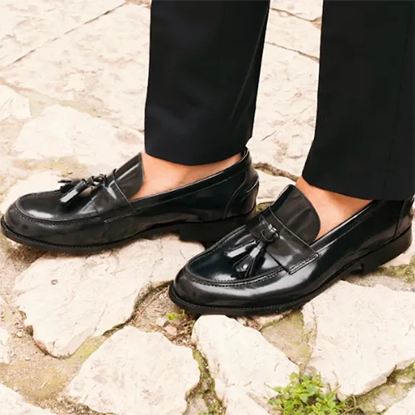 Giày Lười Nam Duca Di Morrone ASCANIO_PELLE_NERO Màu Đen Size 40