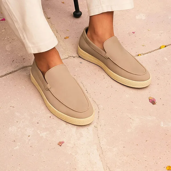 Giày Lười Nam Duca Di Morrone EUGENIO-CAM_TAUPE Màu Be Size 40