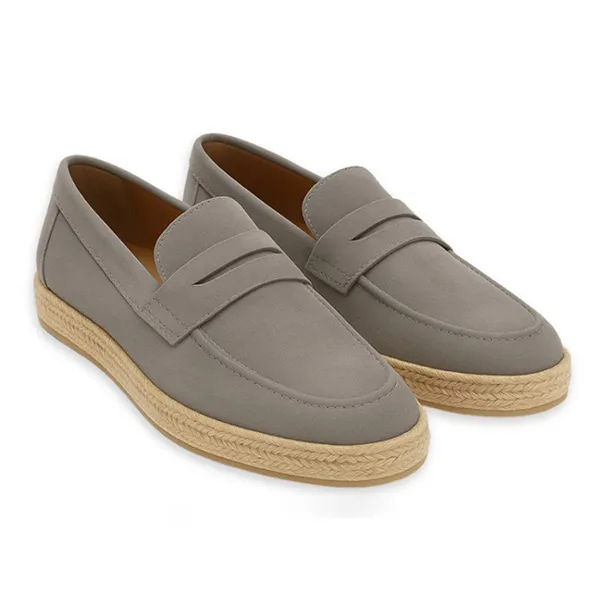 Giày Lười Nam Duca Di Morrone LEO_CAM_GRIGIO Màu Ghi Xám Size 40