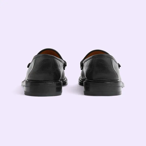 Giày Lười Nam Gucci Loafer With Horsebit Black 723562-U7J00-1000 Màu Đen Size 39.5