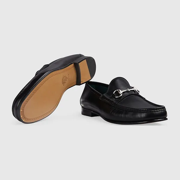 Giày Lười Nam Gucci Loafer With Horsebit 'Black' 757769-AACFG-1000 Màu Đen Size 39