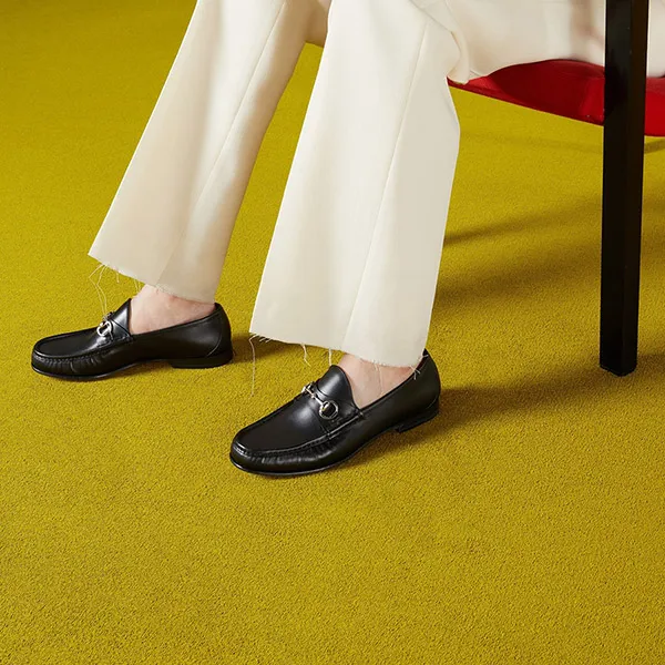 Giày Lười Nam Gucci Loafer With Horsebit 'Black' 757769-AACFG-1000 Màu Đen Size 39