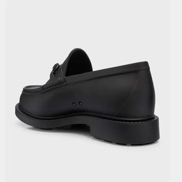 Giày Lười Nam Gucci Rubber Bit Loafers Black Màu Đen Size 40