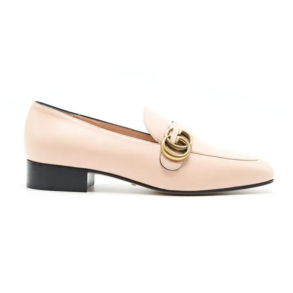 Giày Lười Nữ Gucci Woman's Loafer With Double G Màu Be Size 36
