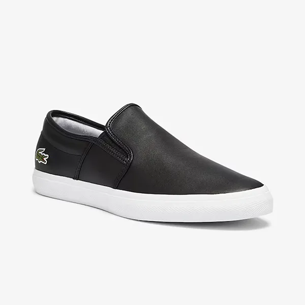 Giày Slip On Nam Lacoste Men's Tatalya Leather 37CMA0093 312 Màu Đen Size 42.5