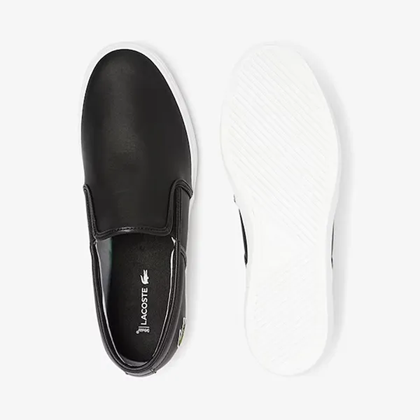 Giày Slip On Nam Lacoste Men's Tatalya Leather 37CMA0093 312 Màu Đen Size 42.5
