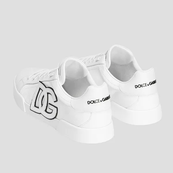 Giày Sneaker Nam Dolce & Gabbana D&G White Portofino Sports Shoes CS2343 AE629 8T907 Màu Trắng Size 40