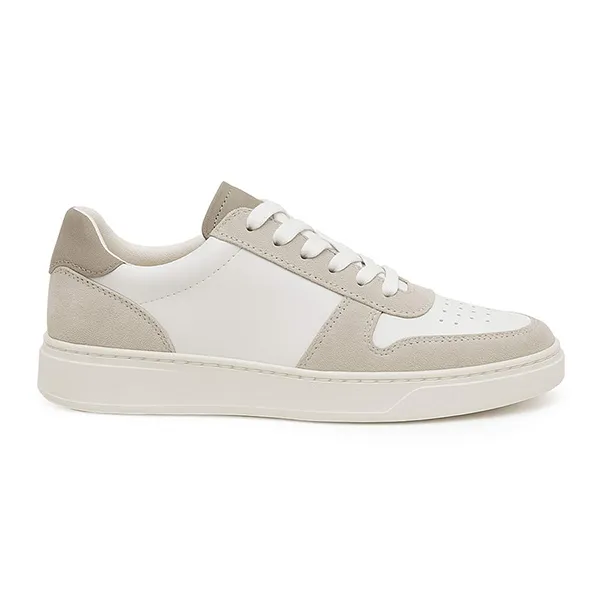 Giày Sneaker Nam Duca Di Morrone IVAN_CAM_BIANCO Màu Be Trắng Size 40