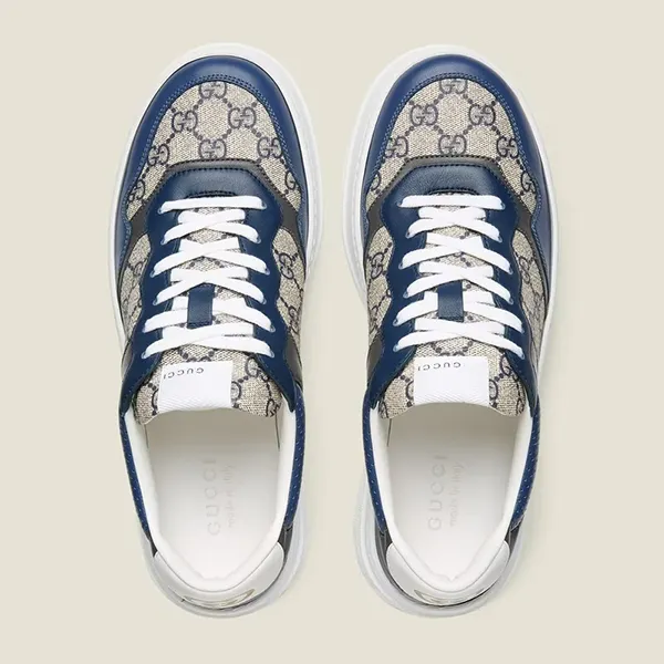 Giày Sneaker Nam Gucci GG Sneaker Blue Beige‎669582-UPGB0-4273 Màu Xanh Trắng Size 41