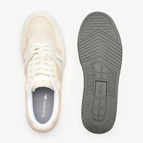 Giày Sneaker Nam Lacoste Men White L001 47SMA0054-2B7 Leather Màu Trắng Be Size 39.5