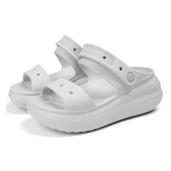 Giày Sục Nữ Crocs Women's Classic Crush Sandal Elephant Màu Xám Size 35