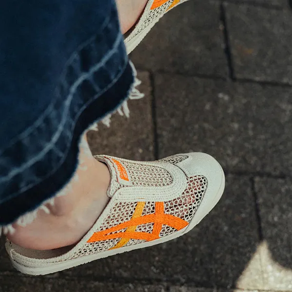 Giày Sục Onitsuka Tiger Mexico 66 Sabot Orange 1183C123-251 Màu Cam Kem Size 36