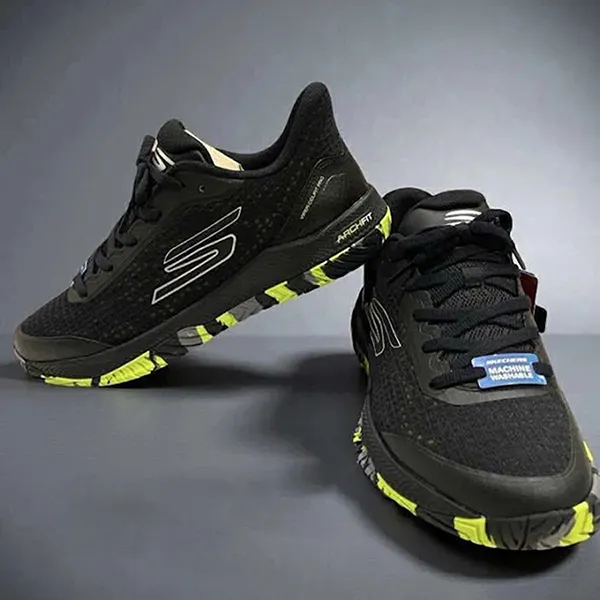 Giày Tennis/Pickleball Nam Skechers Go Black Green 246069C-BLK Màu Đen Size 39.5