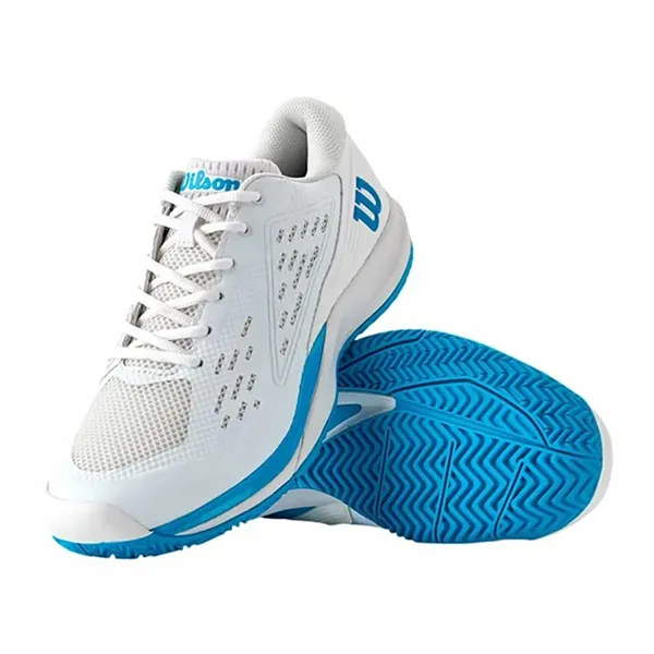 Giày Tennis/Pickleball Nam Wilson Rush Pro Ace WRS335900 Màu Trắng Xanh Size Size 42.5