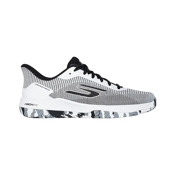 Giày Tennis/Pickleball Nam Skechers Viper Court Pro 2.0 ‘White’ 246109-WBK Màu Xám Trắng Size 41
