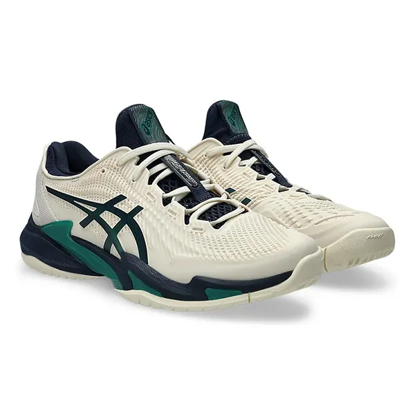 Giày Thể Thao Asics Court FF 3 Shoes 1041A370-105 Màu Kem - Navy Size 39.5