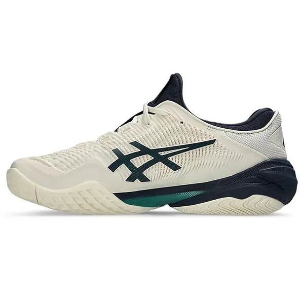 Giày Thể Thao Asics Court FF 3 Shoes 1041A370-105 Màu Kem - Navy Size 39.5