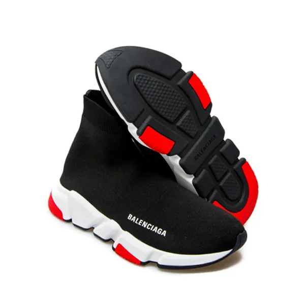 Giày Thể Thao Balenciaga Speed Trainers Red White 530351-W05G0-1000 Màu Đen Trắng Size 35