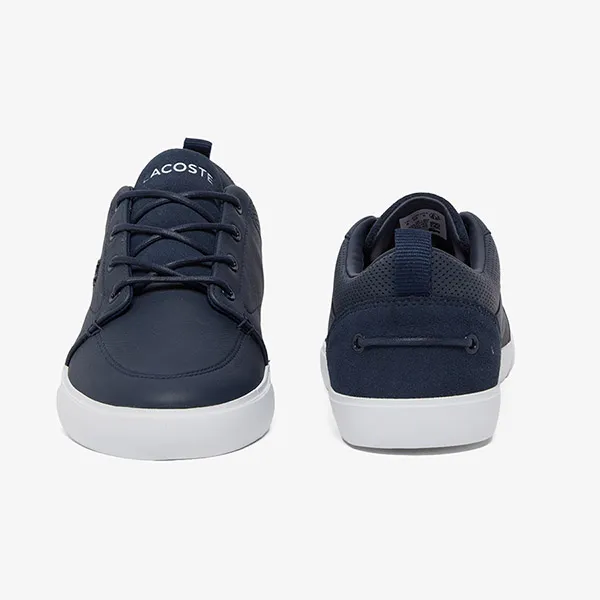 Giày Thể Thao Nam Lacoste Bayliss Leather Sneakers 49CMA0044 092 Màu Xanh Navy Size 39.5
