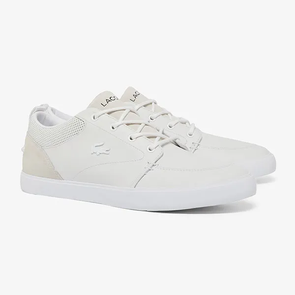 Giày Thể Thao Nam Lacoste Bayliss Leather Sneakers 49CMA0044 21G Màu Trắng Size 39.5