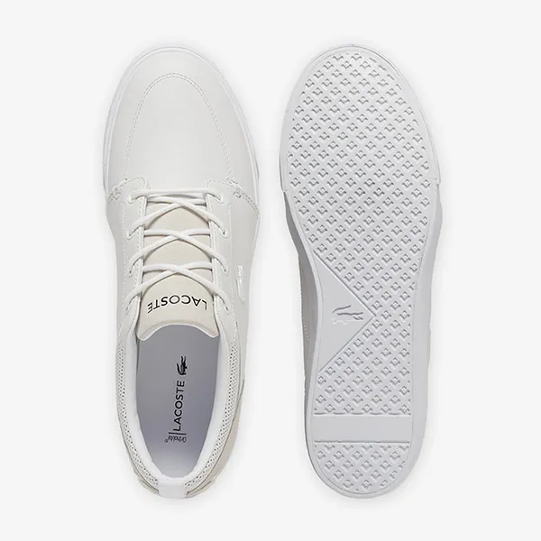 Giày Thể Thao Nam Lacoste Bayliss Leather Sneakers 49CMA0044 21G Màu Trắng Size 39.5