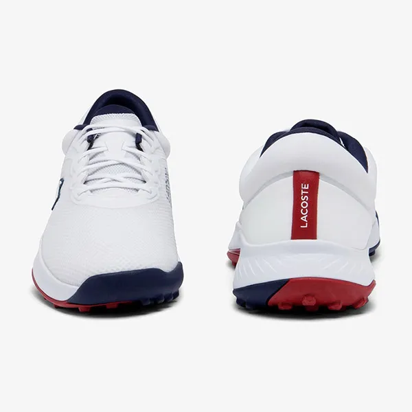 Giày Thể Thao Nam Lacoste Golf Point WHT/NVY/RED 47SMA0033 407 Màu Trắng Size 7