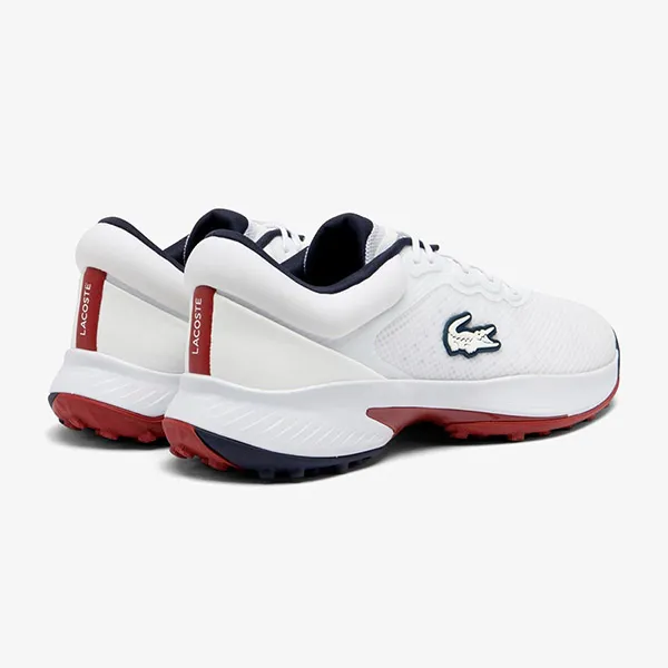 Giày Thể Thao Nam Lacoste Golf Point WHT/NVY/RED 47SMA0033 407 Màu Trắng Size 7