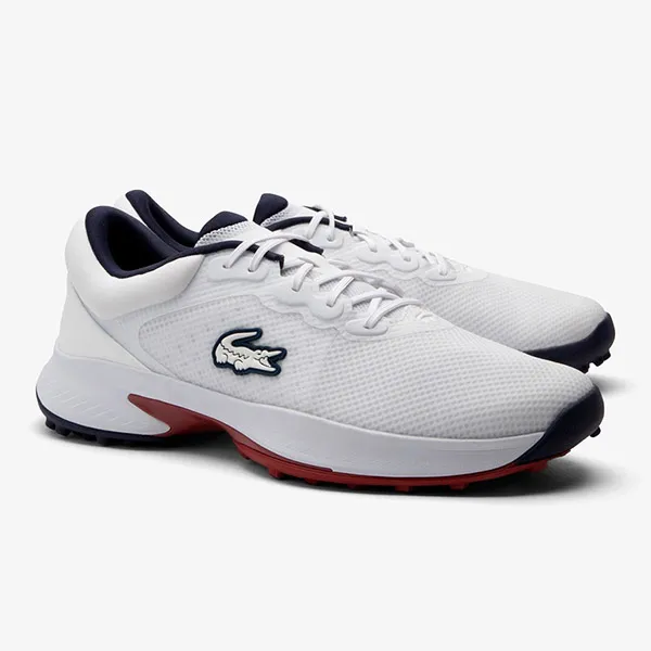 Giày Thể Thao Nam Lacoste Golf Point WHT/NVY/RED 47SMA0033 407 Màu Trắng Size 7