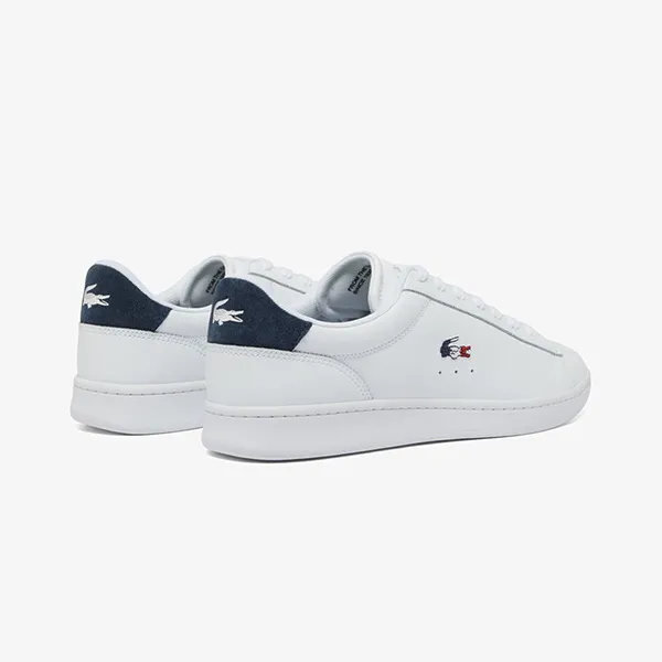 Giày Thể Thao Nam Lacoste Men's Carnaby Leather Sneakers 48SMA0111 407 Màu Trắng Size 40.5