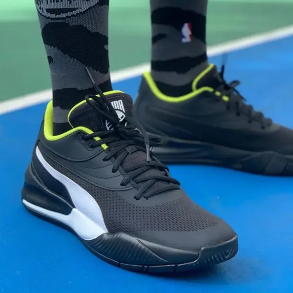 Giày Thể Thao Nam Puma Triple Basketball Black White 195217-08 Màu Đen Size 40
