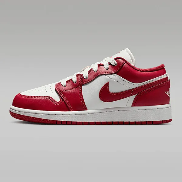 Giày Thể Thao Nike Air Jordan 1 Low (GS) Summit White Varsity Red 553560-166 Màu Trắng - Đỏ Size 36