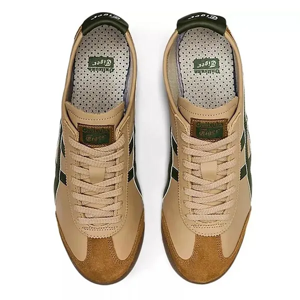 Giày Thể Thao Nữ Onitsuka Tiger Mexico 66 Beige Grass Green 1183C102-250 Màu Nâu Be Size 36