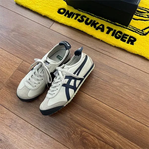 Giày Thể Thao Nữ Onitsuka Tiger Mexico 66 Birch Peacoat 1183C102-200 Màu Trắng - Xanh Size 37.5