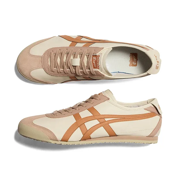 Giày Thể Thao Onitsuka Tiger Mexico 66 Birch/Rust Orange 1183C102-204 Màu Cam Be Hồng Size 40.5