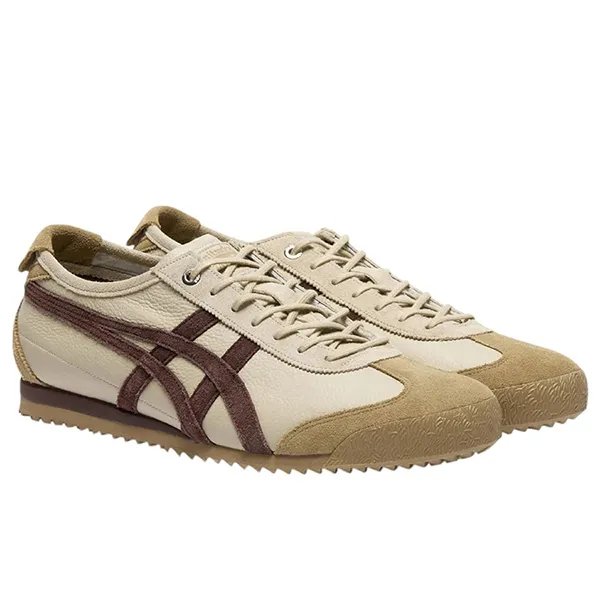 Giày Thể Thao Onitsuka Tiger Mexico 66 SD VIN Putty Dark Brown 1183C015-204 Màu Nâu Kem Size 42.5