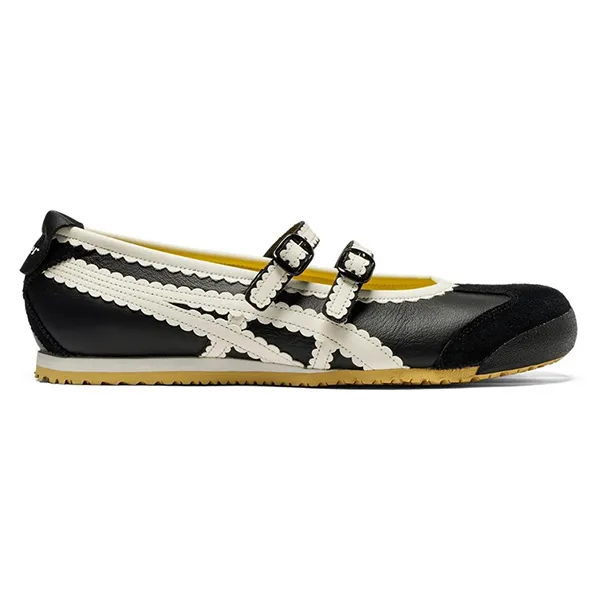 Giày Bệt Nữ Onitsuka Tiger Mexico 66 Tigress Black Cream 1182A678-001 Màu Đen Kem Size 35.5