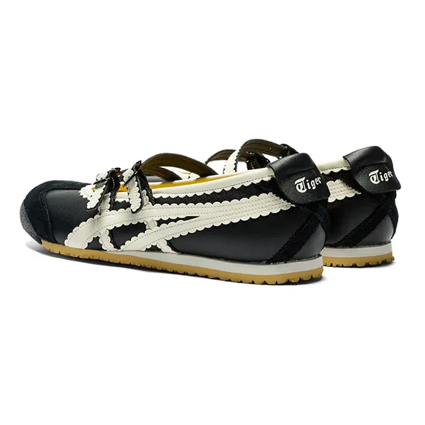 Giày Bệt Nữ Onitsuka Tiger Mexico 66 Tigress Black Cream 1182A678-001 Màu Đen Kem Size 35.5