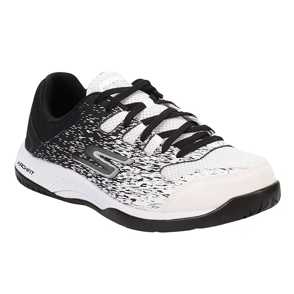 Giày Thể Thao Skechers Unisex Viper Court-Athletic Indoor Outdoor Pickleball Tennis Shoes With Arch Fit - Black Màu Đen Size 37