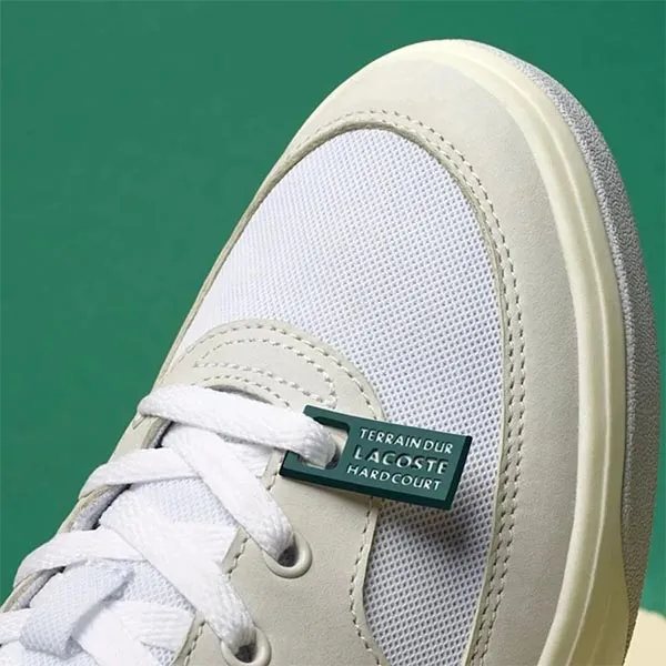 Giày Thể Thao Unisex Lacoste G80 OG Leather And Textile Màu Trắng Size 42.5
