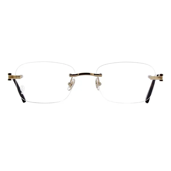Gọng Kính Nam Cartier CT0290O 001 Màu Vàng/Đen